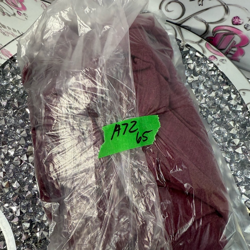 Hyba sweater zip up hoodie red wine Burgundy zipper soft cozy Sweater - Picture 16 of 16